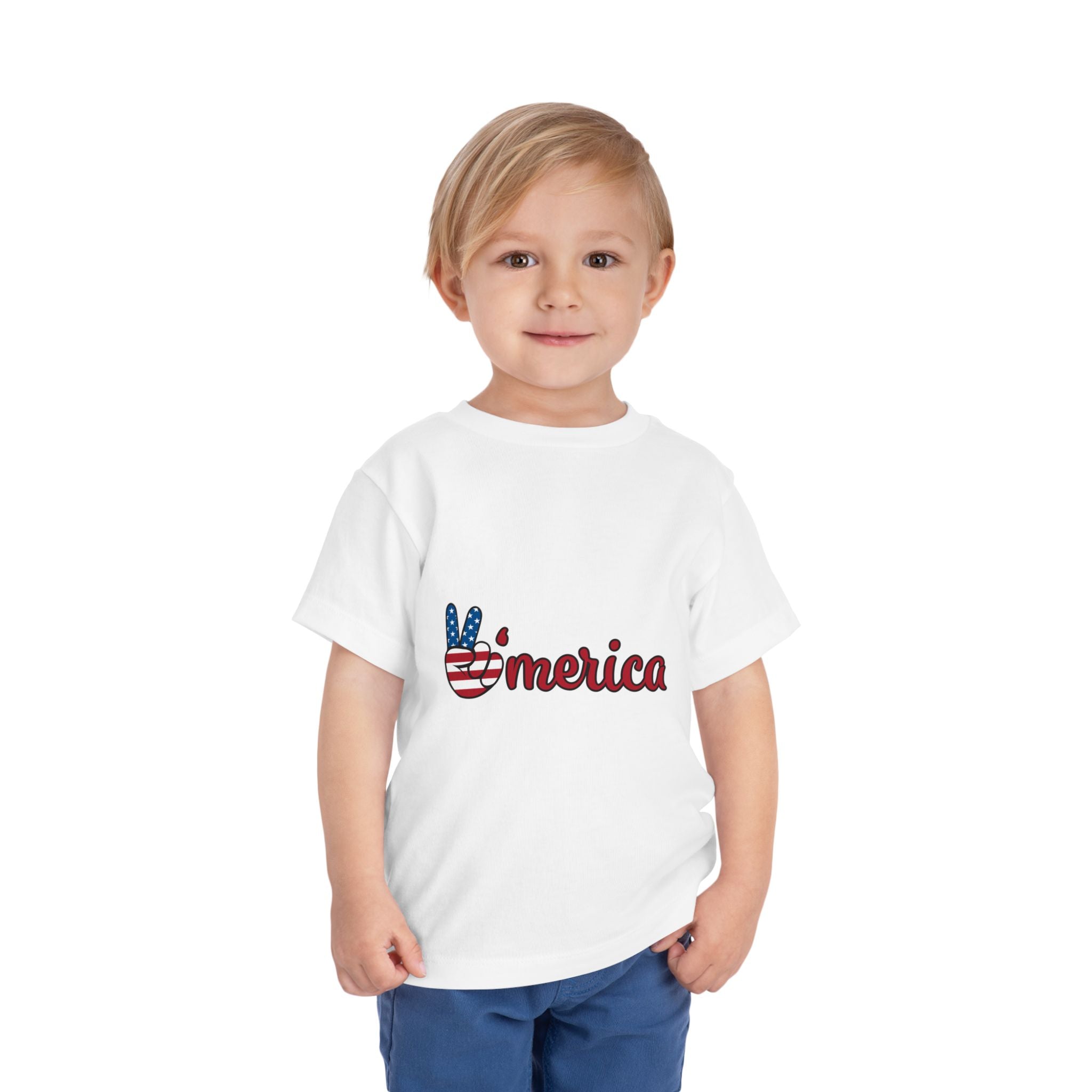 Patriotic 4th of July Toddler Tee — Stars & Stripes Kids' Shirt